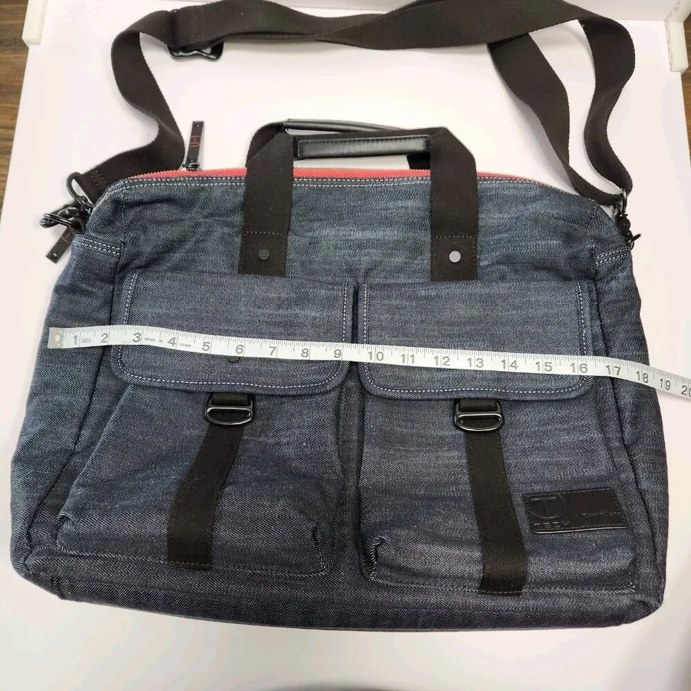 Tumi T Tech Denim Messenger Bag Essential Gear